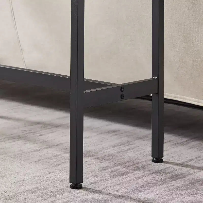 Ensemble de table de bar rustique 3 pièces Briar avec tabourets de bar rembourrés en similicuir – Sanzelize Design