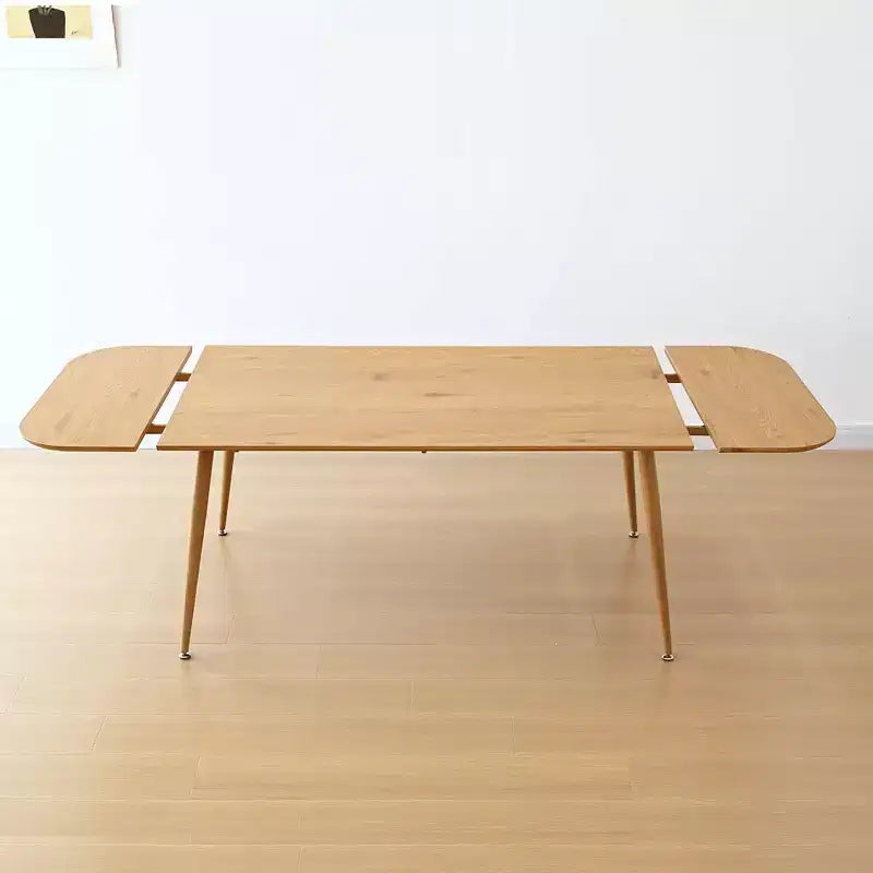 Ensemble de salle à manger extensible 9 pièces, table extensible 240 cm aspect bois et 8 chaises confortables à dossier – Sanzelize Design