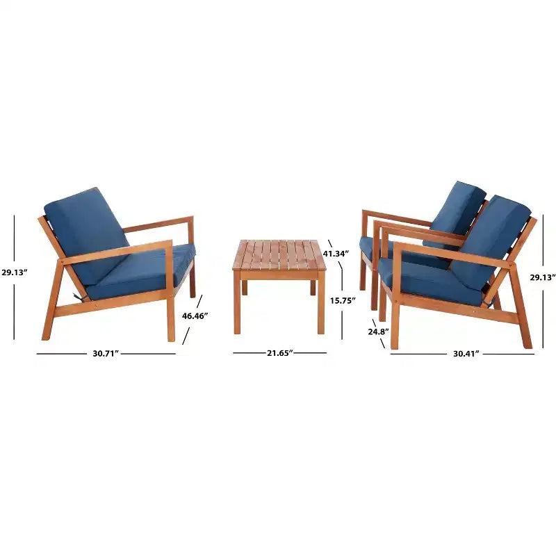 Ensemble de salon Larence 4 pièces - Intérieur/Extérieur – Sanzelize Design