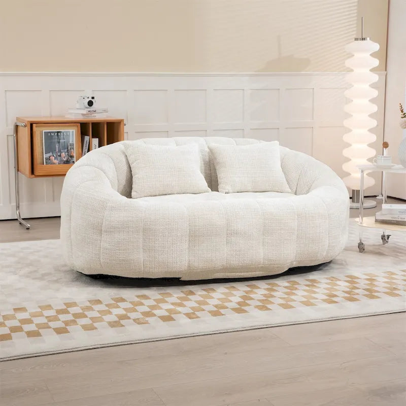 Fauteuil poire paresseux en chenille – Sanzelize Design