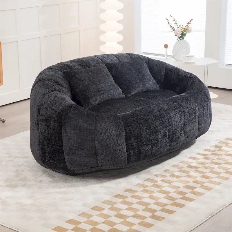 Fauteuil poire paresseux en chenille – Sanzelize Design