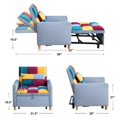 Canapé-Lit Convertible une Place avec Oreiller – Sanzelize Design