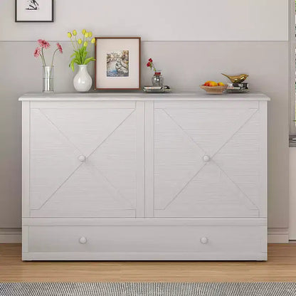 Lit escamotable Murphy 152 x 203 cm, lit coffre Cube avec station de charge et espace de rangement – Sanzelize Design