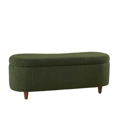 Banc de rangement rabattable Bailey Taupe Boucle – Sanzelize Design