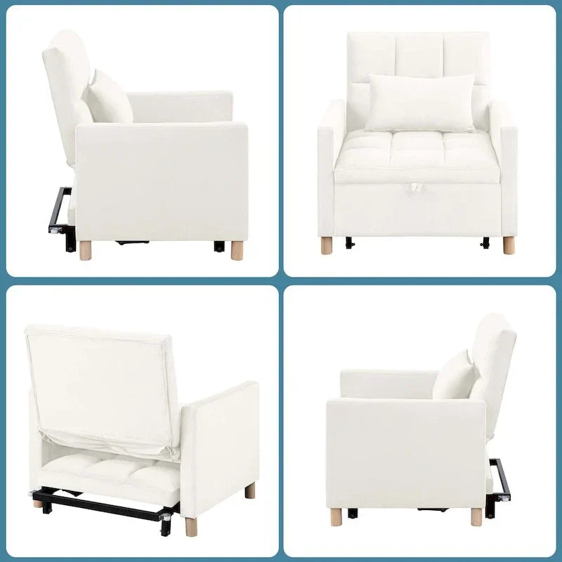 Canapé-Lit Convertible une Place avec Oreiller – Sanzelize Design
