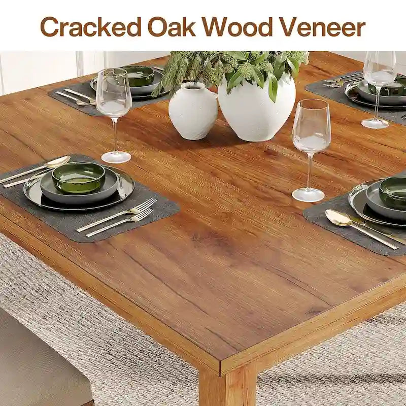 Table à manger carrée de 100 cm pour 2-4 personnes avec pieds en bois massif pour salon et salle à manger – Sanzelize Design