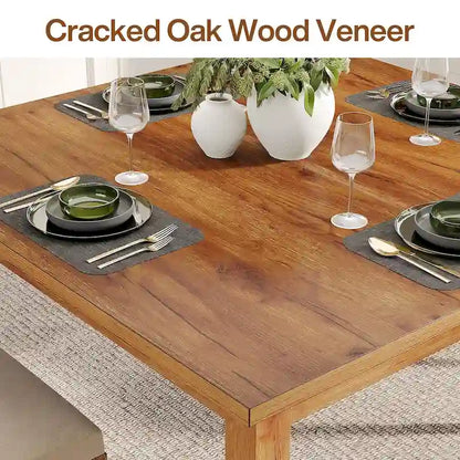 Table à manger carrée de 100 cm pour 2-4 personnes avec pieds en bois massif pour salon et salle à manger – Sanzelize Design