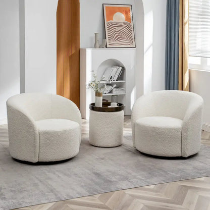 Fauteuil pivotant rembourré de 86 cm de large (lot de 2) – Sanzelize Design