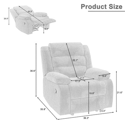 Fauteuil inclinable manuel classique et traditionnel, ensemble de 2 – Sanzelize Design