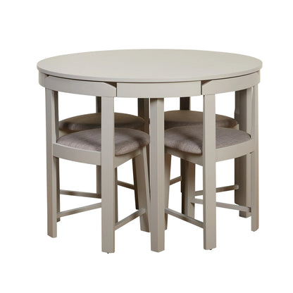 Ensemble de salle à manger rond compact 5 pièces – Sanzelize Design
