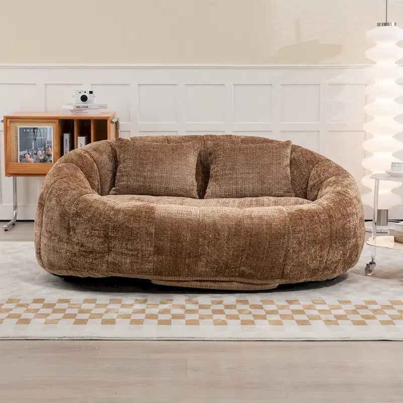 Fauteuil poire paresseux en chenille – Sanzelize Design