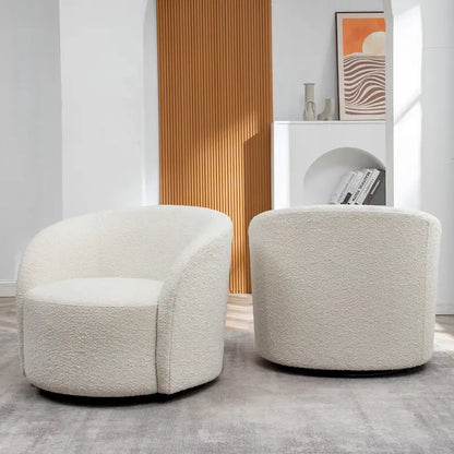 Fauteuil pivotant rembourré de 86 cm de large (lot de 2) – Sanzelize Design
