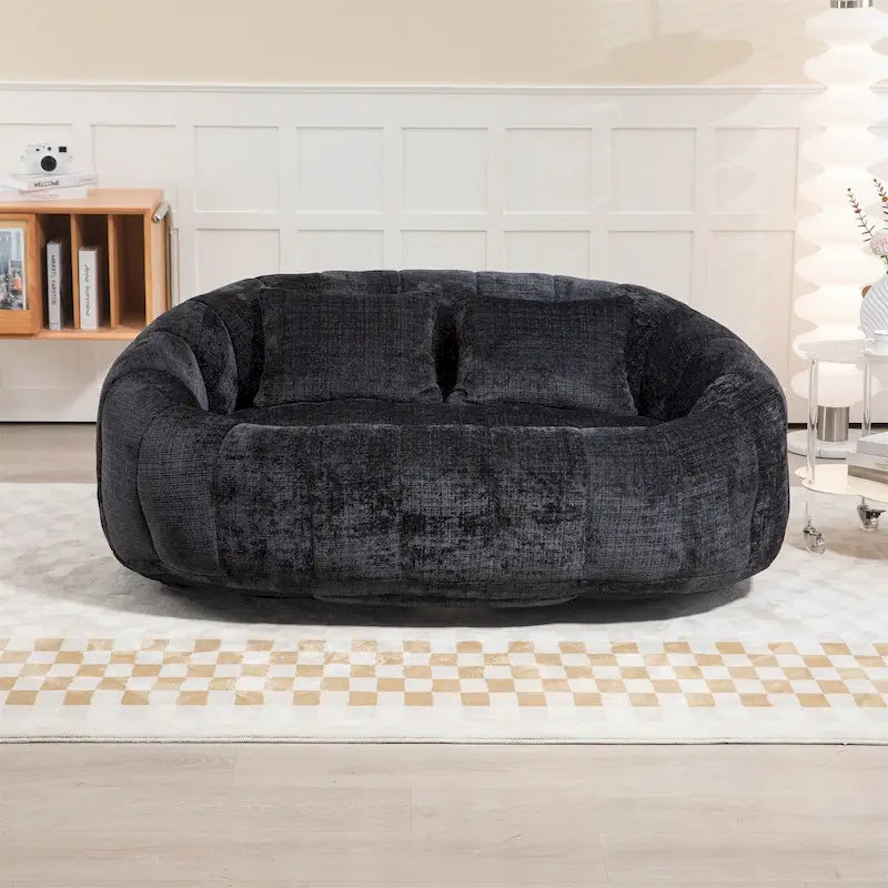 Fauteuil poire paresseux en chenille – Sanzelize Design