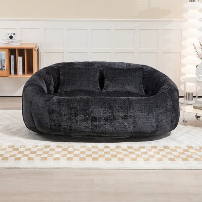Fauteuil poire paresseux en chenille – Sanzelize Design