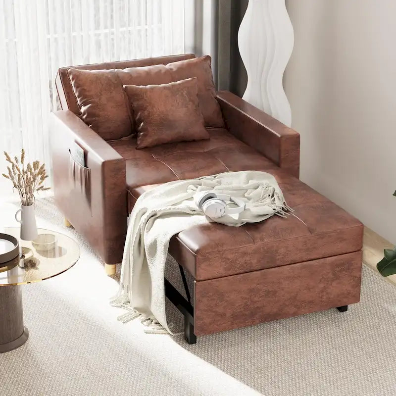 Fauteuil convertible 3-en-1, plusieurs coloris, une place – Sanzelize Design