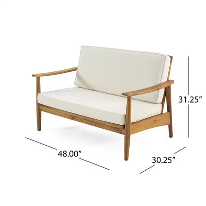 Willowbrook Causeuse et table basse d'extérieur en bois d'acacia – Sanzelize Design
