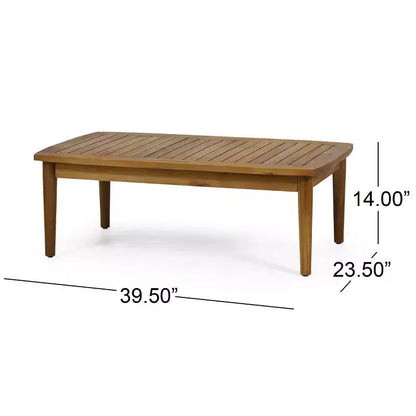 Willowbrook Causeuse et table basse d'extérieur en bois d'acacia – Sanzelize Design