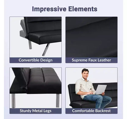 Canapé-lit pliable convertible moderne pour chambre à coucher – Sanzelize Design