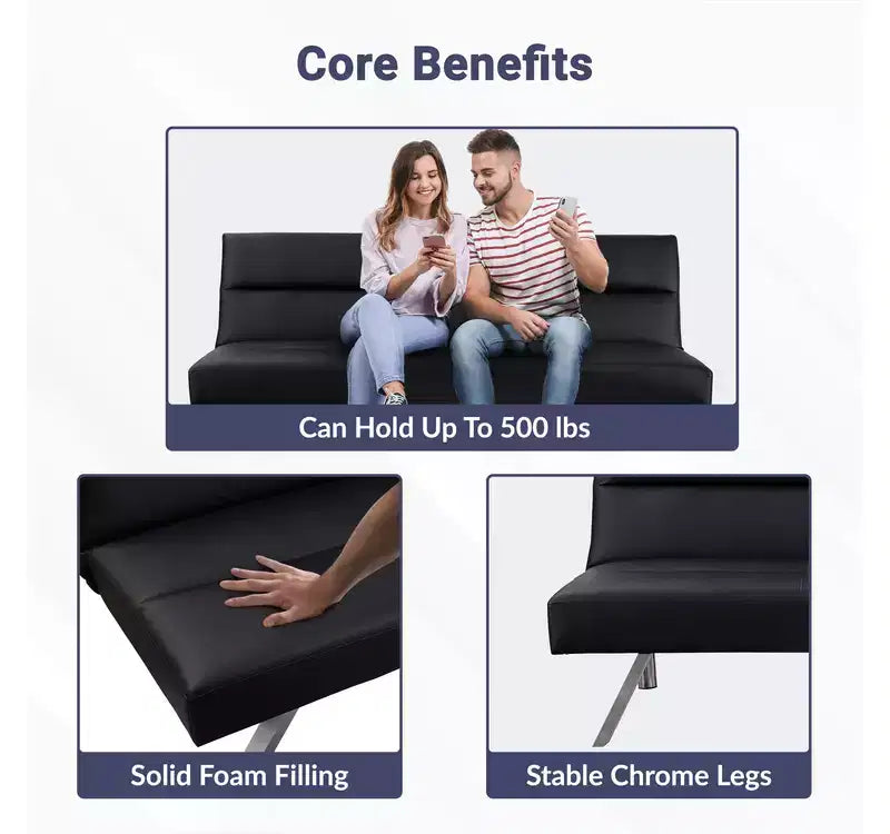 Canapé-lit pliable convertible moderne pour chambre à coucher – Sanzelize Design