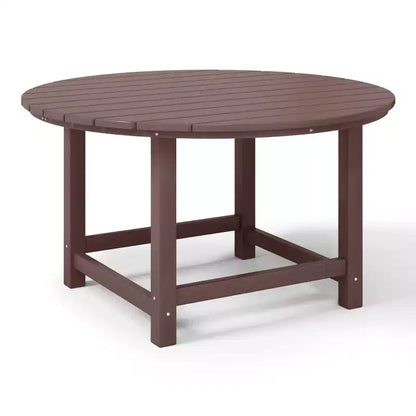 Ensemble table et chaises de salle à manger rondes 5 pièces pour enfant Malibu en PEHD pour l'extérieur – Sanzelize Design