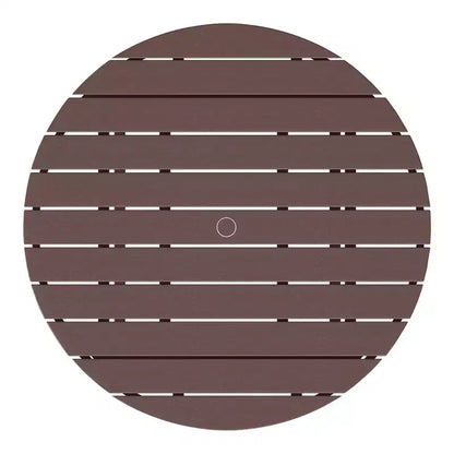 Ensemble table et chaises de salle à manger rondes 5 pièces pour enfant Malibu en PEHD pour l'extérieur – Sanzelize Design