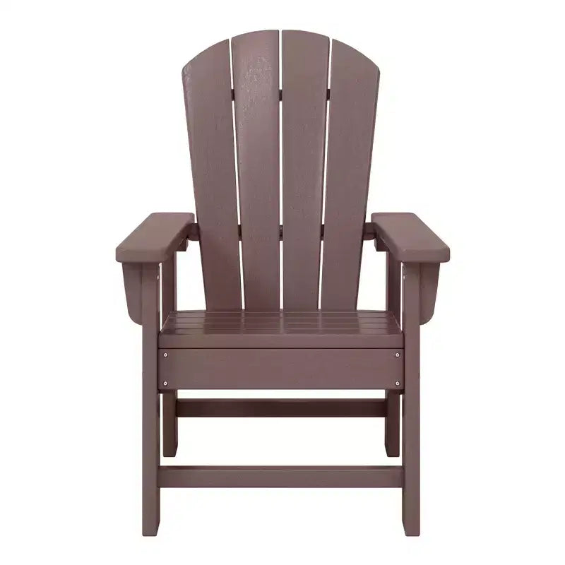 Ensemble table et chaises de salle à manger rondes 5 pièces pour enfant Malibu en PEHD pour l'extérieur – Sanzelize Design