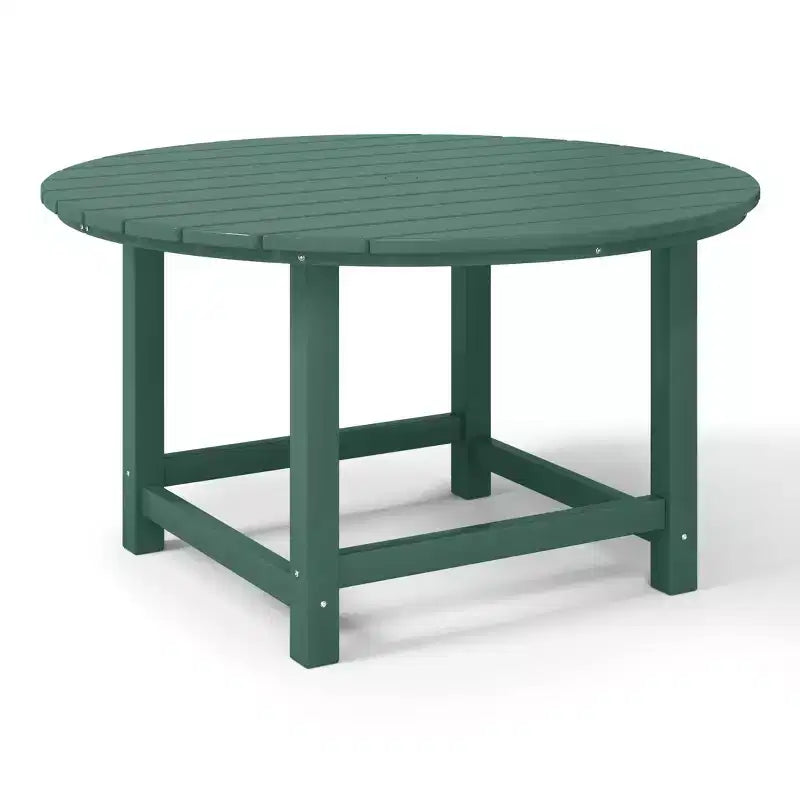 Ensemble table et chaises de salle à manger rondes 5 pièces pour enfant Malibu en PEHD pour l'extérieur – Sanzelize Design