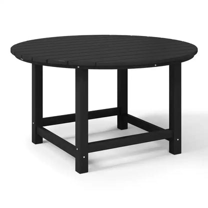 Ensemble table et chaises de salle à manger rondes 5 pièces pour enfant Malibu en PEHD pour l'extérieur – Sanzelize Design