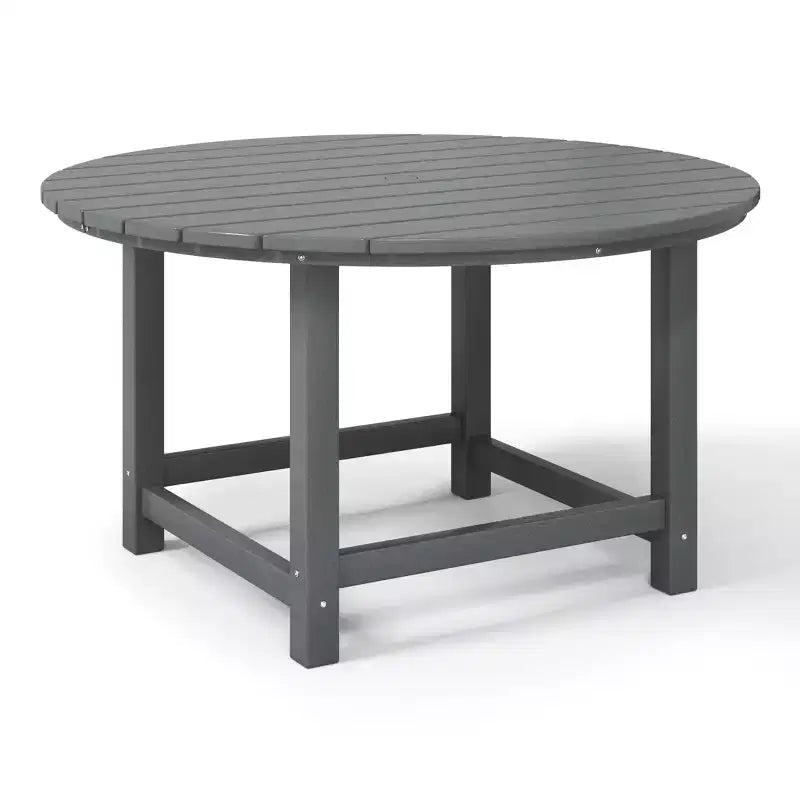 Ensemble table et chaises de salle à manger rondes 5 pièces pour enfant Malibu en PEHD pour l'extérieur – Sanzelize Design