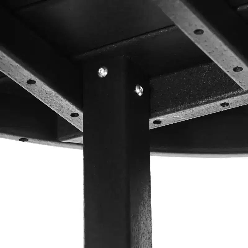 Ensemble table et chaises de salle à manger rondes 5 pièces pour enfant Malibu en PEHD pour l'extérieur – Sanzelize Design