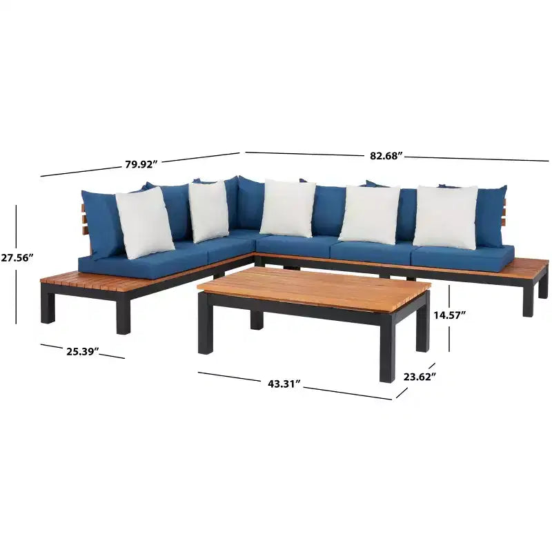 Fristal, ensemble de 3 pièces pour salon - Intérieur/Extérieur – Sanzelize Design
