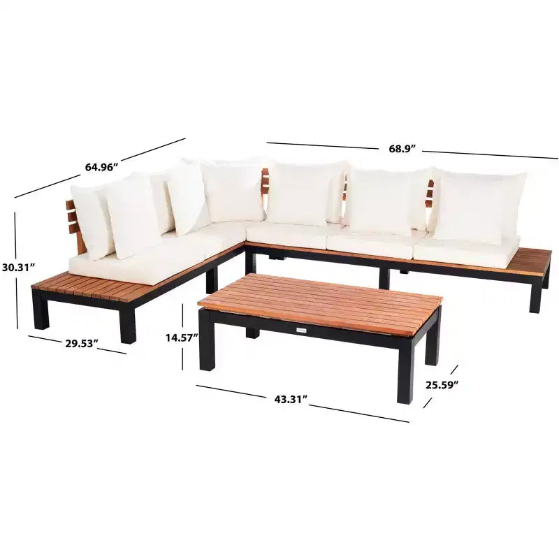 Fristal, ensemble de 3 pièces pour salon - Intérieur/Extérieur – Sanzelize Design