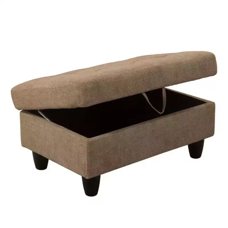 Découvrez le confort ultime avec notre canapé d'angle en tissu marron en forme de L – Sanzelize Design