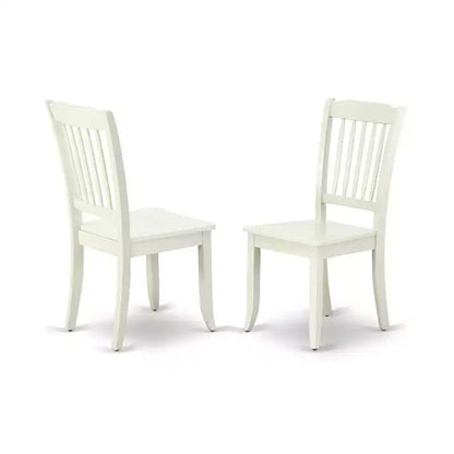 Ensemble de Salle à Manger 7 Pièces Table Rectangulaire et 6 Chaises - Blanc Lin – Sanzelize Design