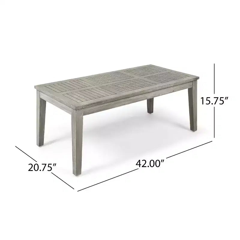 Hampton Salon de jardin 6 places en bois d'acacia et osier – Sanzelize Design