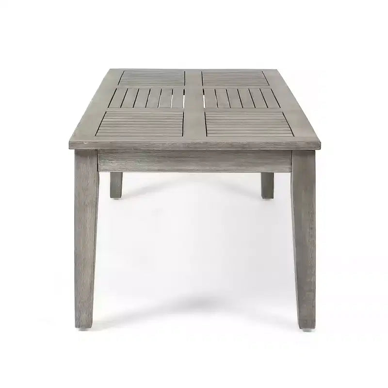 Hampton Salon de jardin 6 places en bois d'acacia et osier – Sanzelize Design
