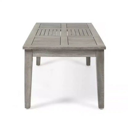 Hampton Salon de jardin 6 places en bois d'acacia et osier – Sanzelize Design