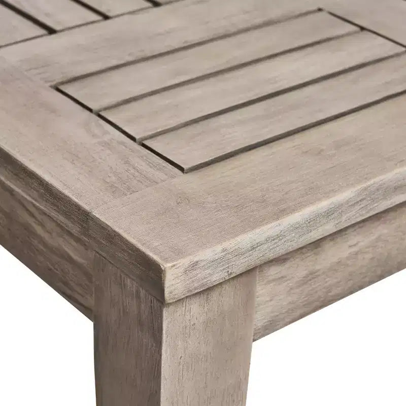 Hampton Salon de jardin 6 places en bois d'acacia et osier – Sanzelize Design