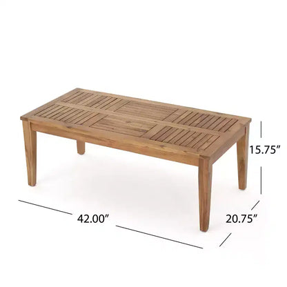 Hampton Salon de jardin 6 places en bois d'acacia et osier – Sanzelize Design