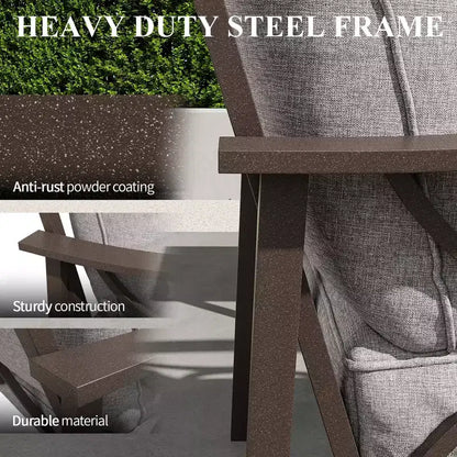 Ensemble de mobilier de jardin extérieur, ensemble de conversation de jardin 4 pièces avec table basse – Sanzelize Design