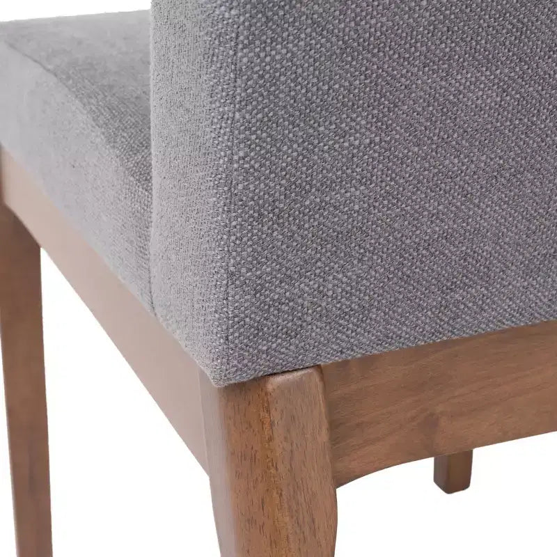 Ensemble de salle à manger 5 pièces avec 4 chaises rembourrées, style moderne du milieu du siècle – Sanzelize Design