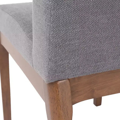 Ensemble de salle à manger 5 pièces avec 4 chaises rembourrées, style moderne du milieu du siècle – Sanzelize Design