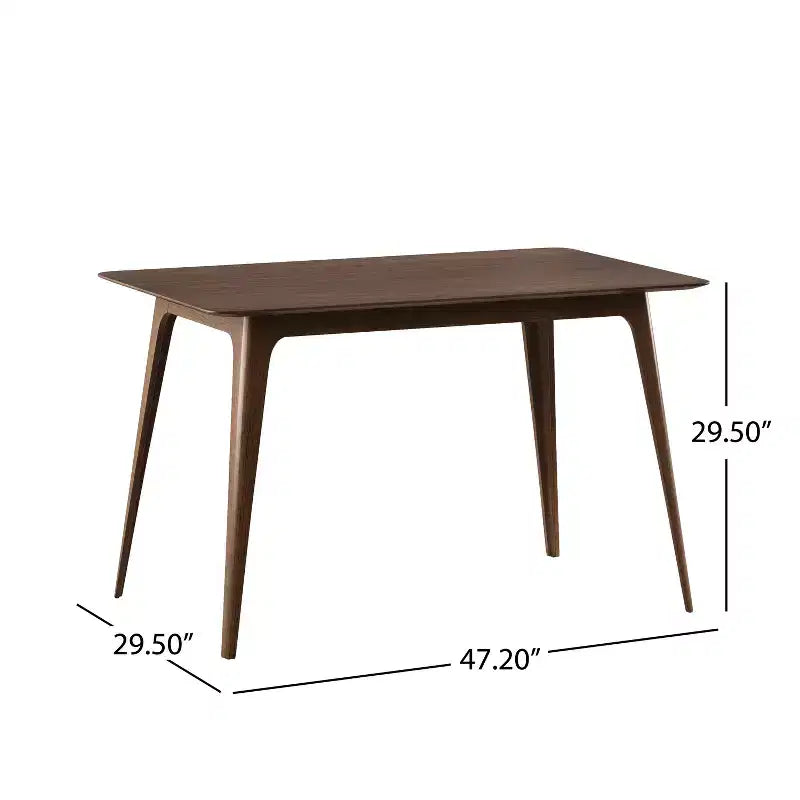 Ensemble de salle à manger 5 pièces avec 4 chaises rembourrées, style moderne du milieu du siècle – Sanzelize Design