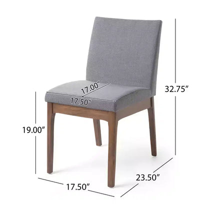 Ensemble de salle à manger 5 pièces avec 4 chaises rembourrées, style moderne du milieu du siècle – Sanzelize Design