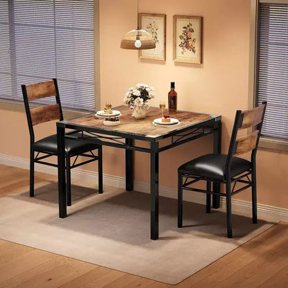 Ensemble table à manger, table de cuisine avec chaises rembourrées – Sanzelize Design