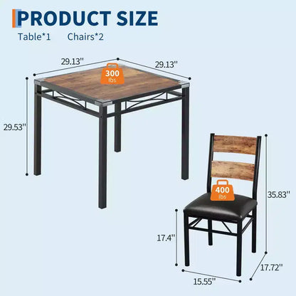 Ensemble table à manger, table de cuisine avec chaises rembourrées – Sanzelize Design