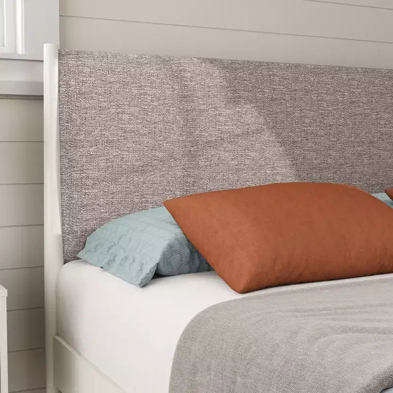 Ensemble de chambre à coucher Feeney 3 pièces, lit plateforme avec deux tables de chevet, blanc crème, grand lit – Sanzelize Design