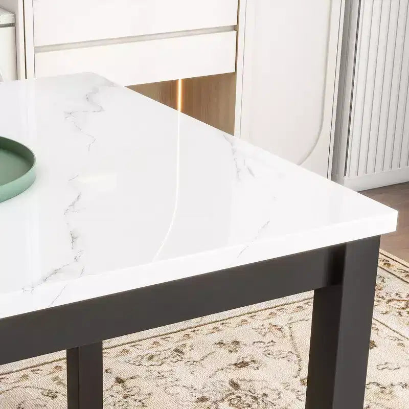 Ensemble de salle à manger 5 pièces, ensemble de table à manger à hauteur de comptoir – Sanzelize Design
