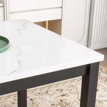 Ensemble de salle à manger 5 pièces, ensemble de table à manger à hauteur de comptoir – Sanzelize Design