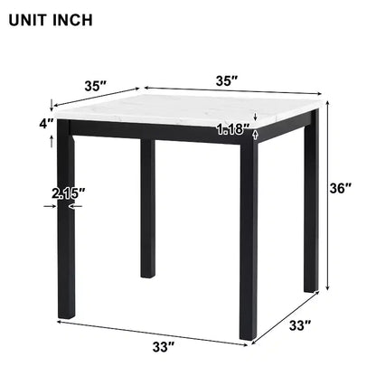Ensemble de salle à manger 5 pièces, ensemble de table à manger à hauteur de comptoir – Sanzelize Design